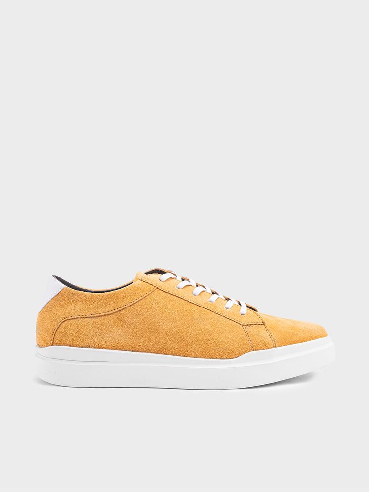 Tenis en Gamuza de Colores con Suela de Caja 36502