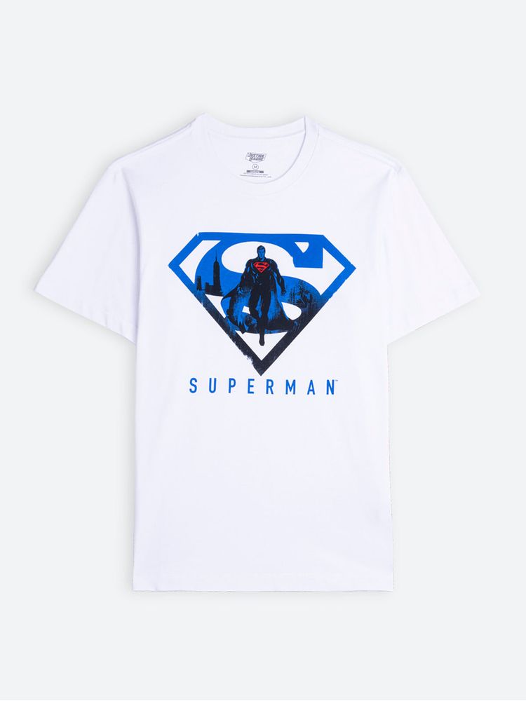 Camiseta Estampada Superman para Hombre 12521
