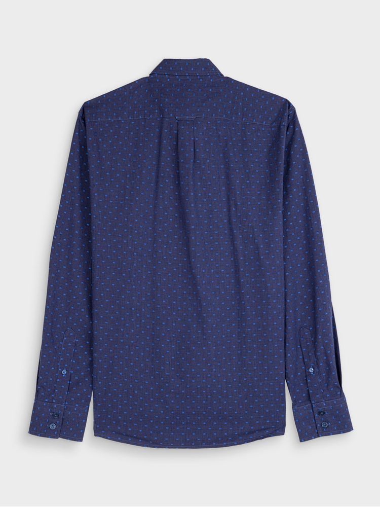 Camisa Textura Manga Larga para Hombre 36357