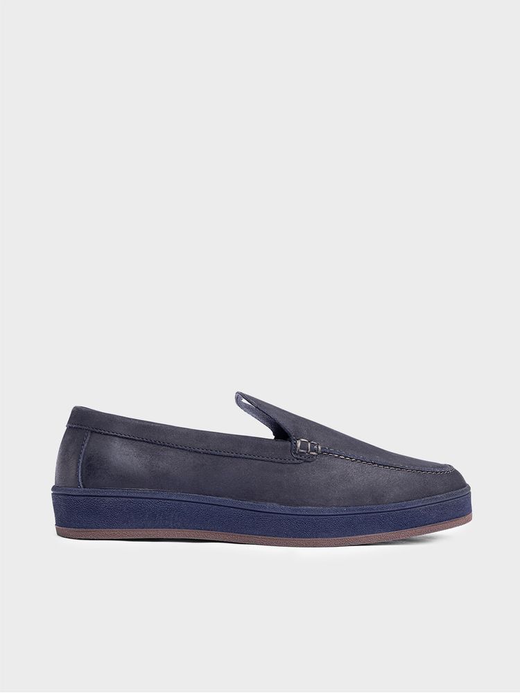 Mocasín Casual en Nobuck Y Suela A Tono 36512