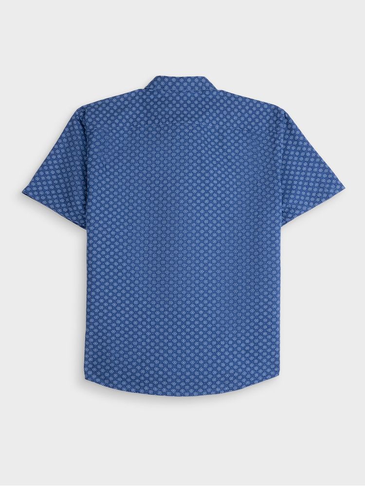 Camisa Denim Manga Corta para Hombre 35155