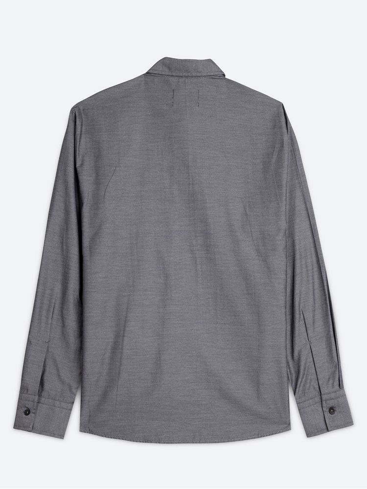 Camisa Casual Textura Manga Larga para Hombre 09622