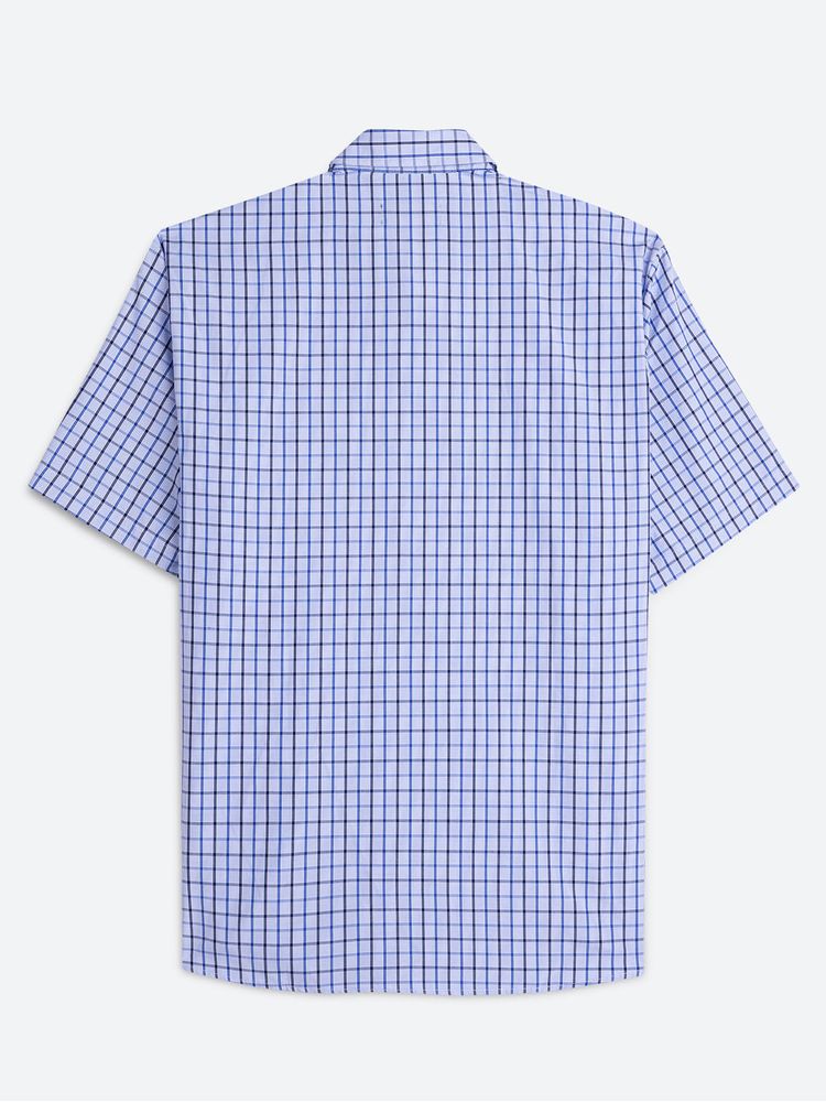 Camisa Casual Cuadros Manga Corta para Hombre 10556