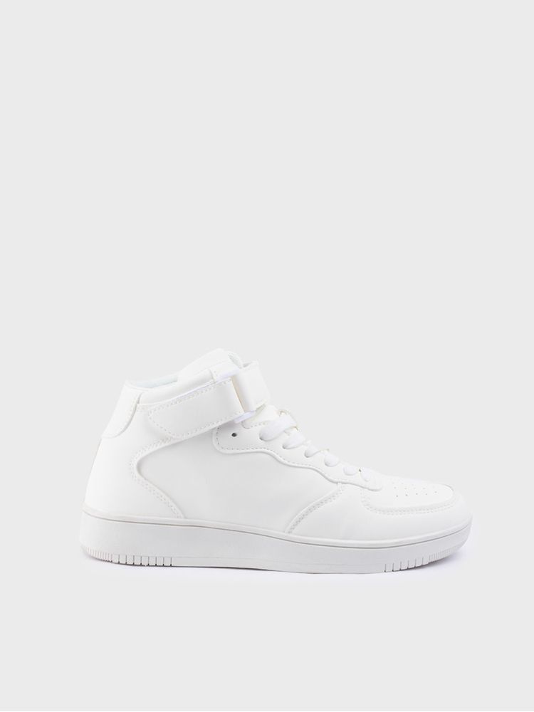 Tenis Estilo Bota Blancos para Hombre 05072