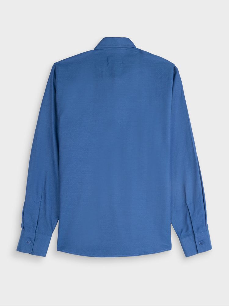 Camisa Casual Textura Manga Larga para Hombre 12468