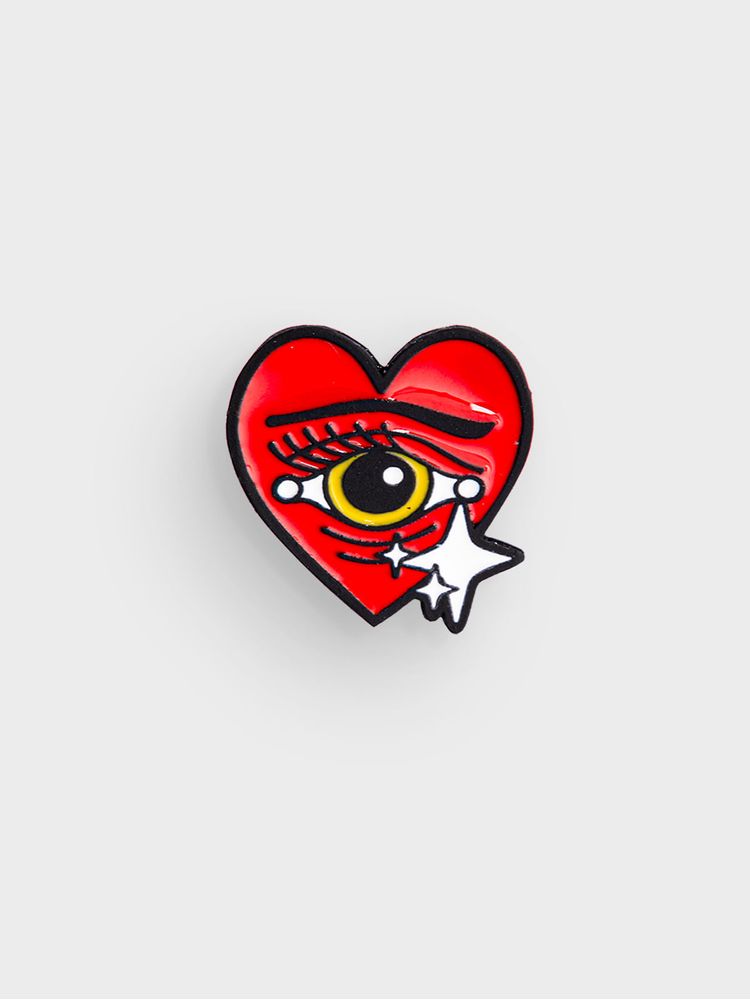 Pin con Motivo de Corazón Retro 05233