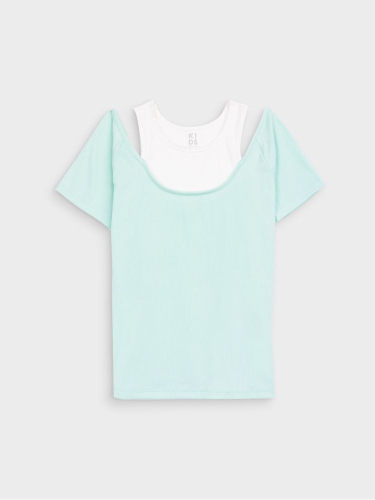 Camiseta con Detalle en El Cuello para Niña 14451
