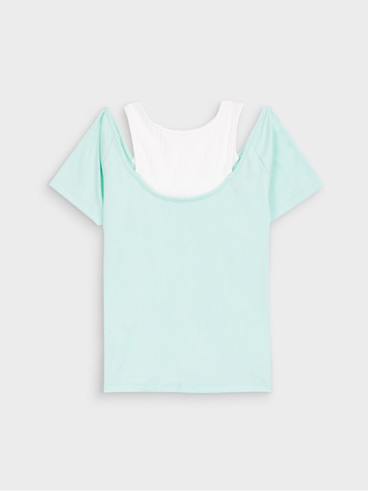 Camiseta con Detalle en El Cuello para Niña 14451