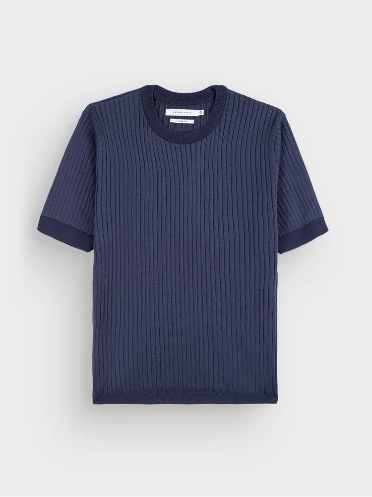 Camiseta Business Tejida Manga Corta para Hombre 36276