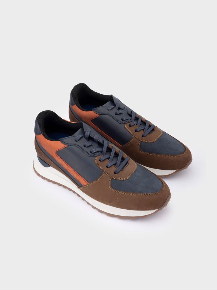 Tenis con Contraste de Color para Hombre 36500