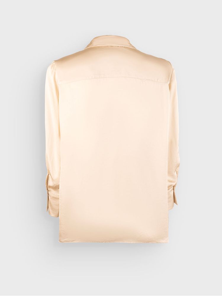Camisa Unicolor Manga Larga para Mujer 38203