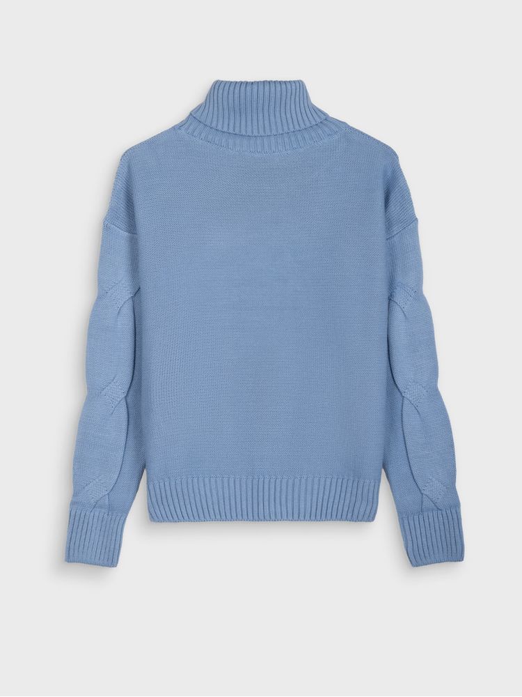 Suéter Cuello Tortuga Unicolor para Mujer  38999