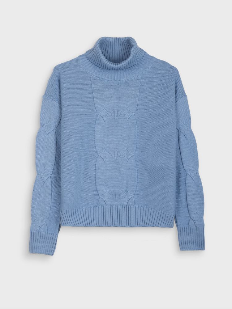 Suéter Cuello Tortuga Unicolor para Mujer  38999