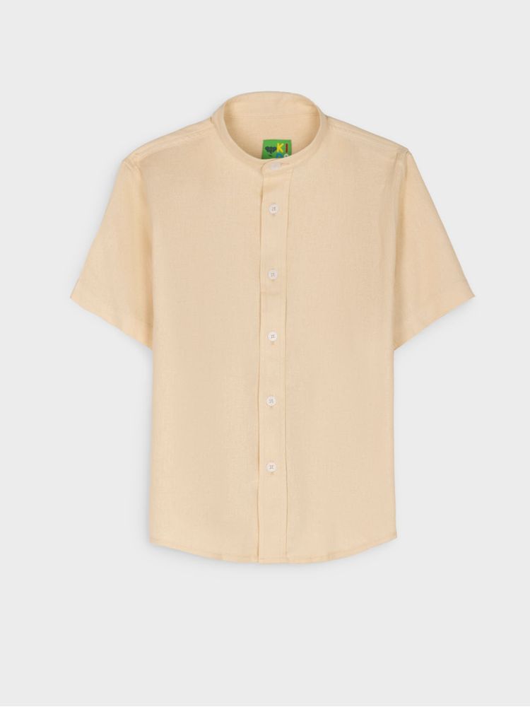 Camisa Cuello Mao Unicolor para Niño 14707
