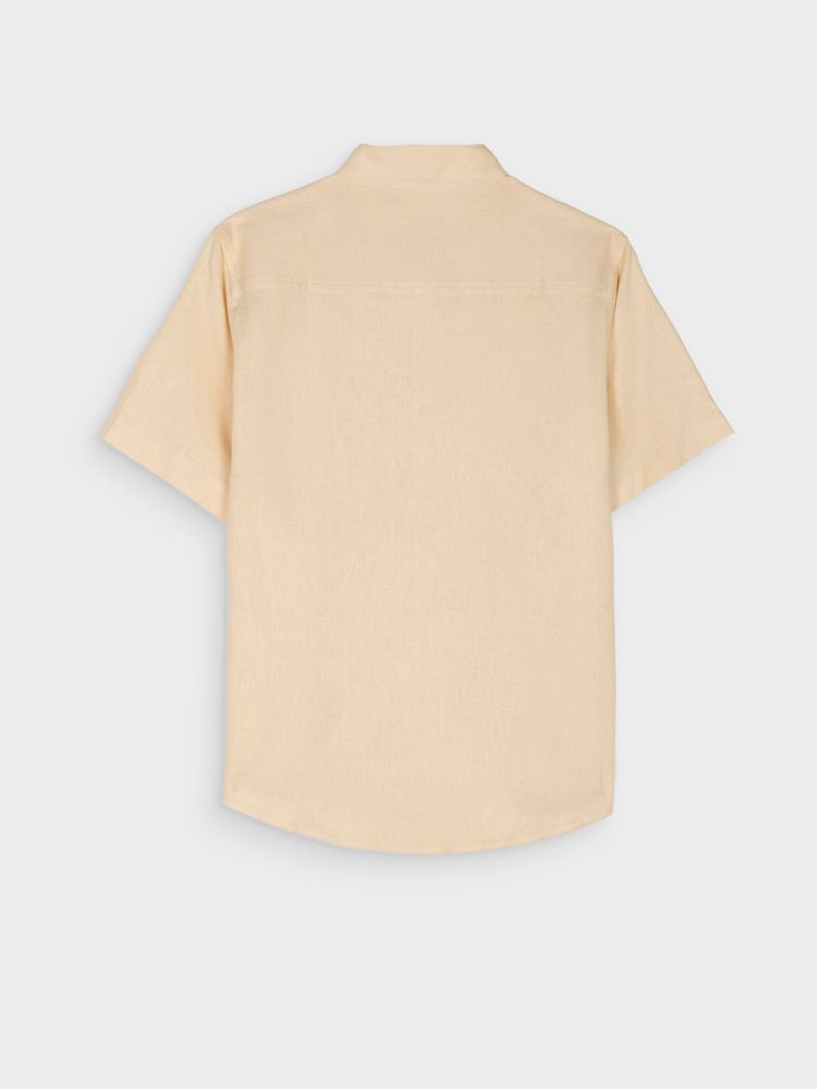 Camisa Cuello Mao Unicolor para Niño 14707