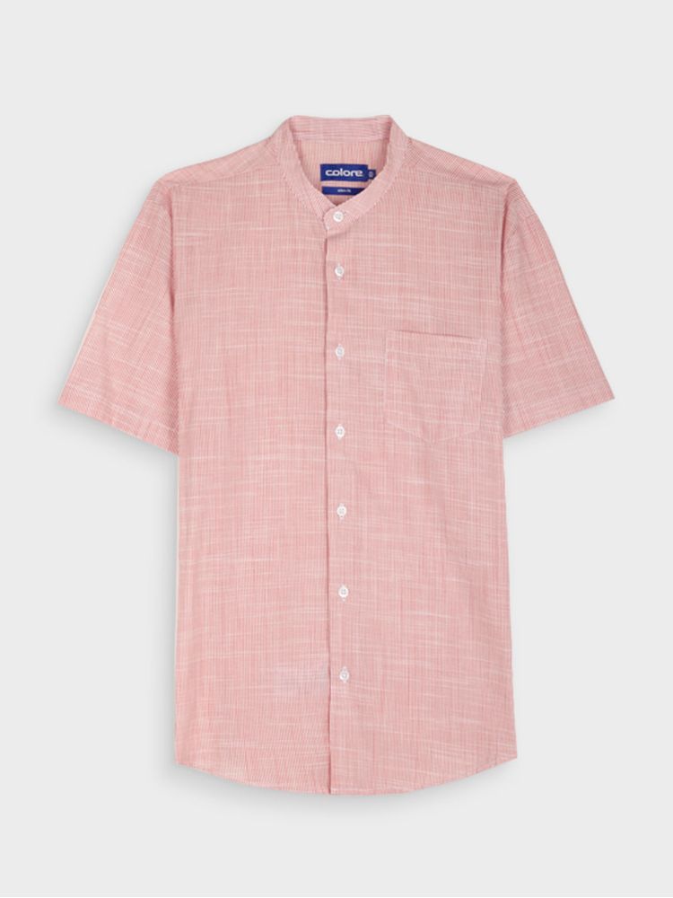 Camisa Casual de Rayas Manga Corta para Hombre 12867