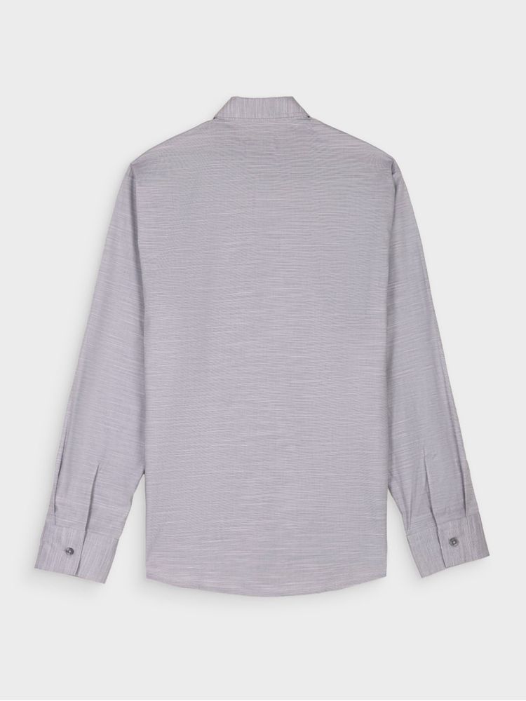 Camisa Casual Textura Manga Larga para Hombre 12966