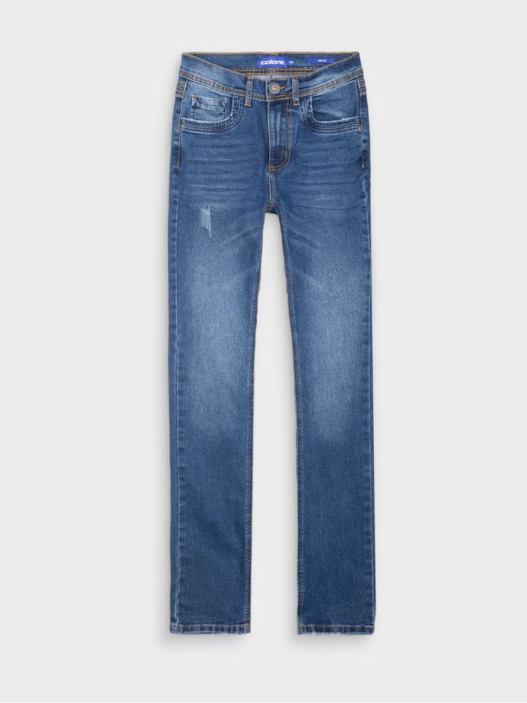 Jean Slim Fit Unicolor para Hombre 13298