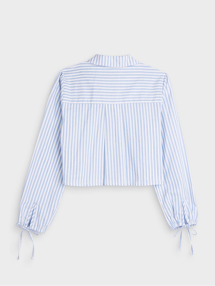 Camisa Manga Larga A Rayas para Mujer 02940