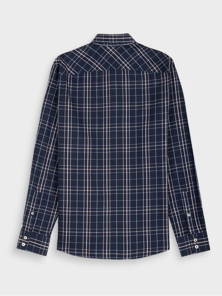 Camisa Cuadros Manga Larga para Hombre 36344