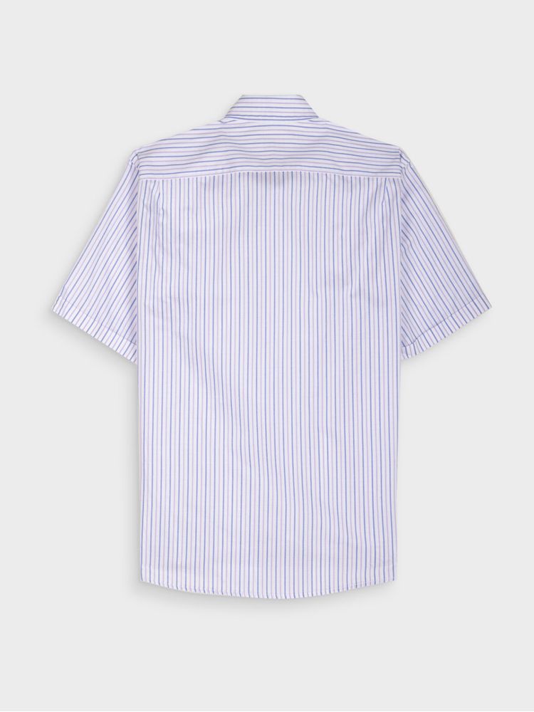 Camisa Rayas Manga Corta para Hombre 37979