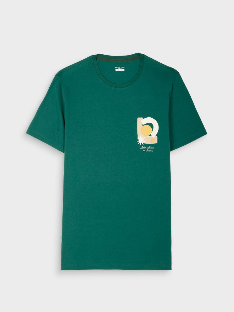Camiseta Estampada para Hombre 37996