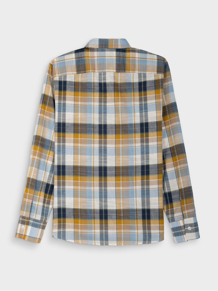 Camisa Casual de Cuadros Manga Larga para Hombre 13017