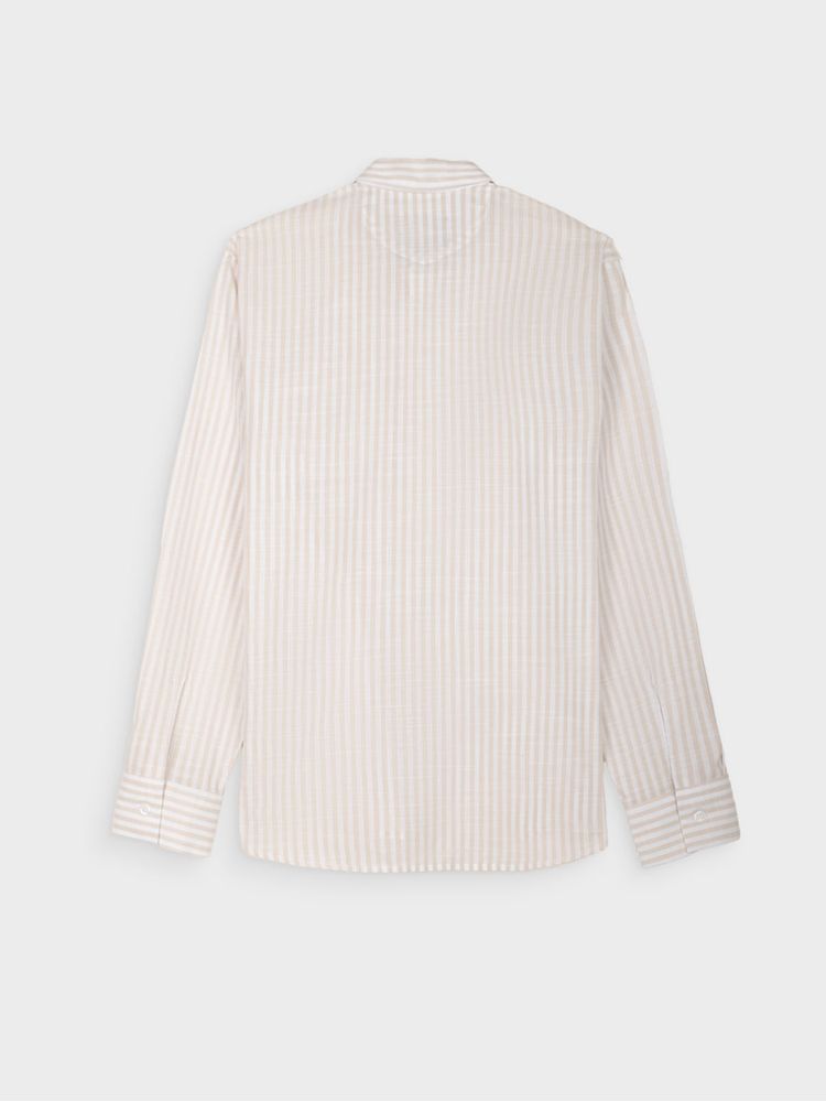Camisa Casual de Rayas Manga Larga para Hombre 13102
