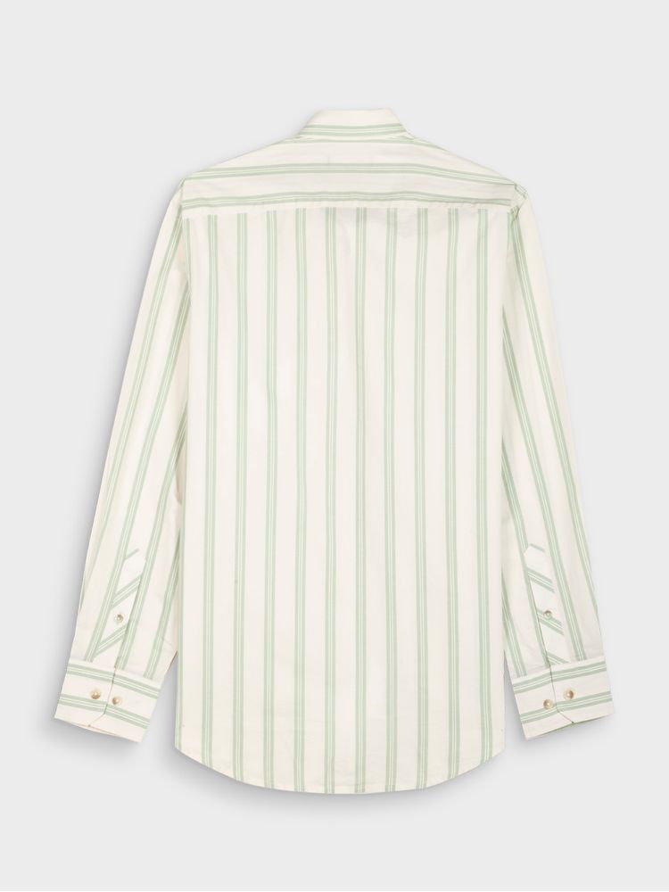 Camisa Rayas Manga Larga para Hombre 39057