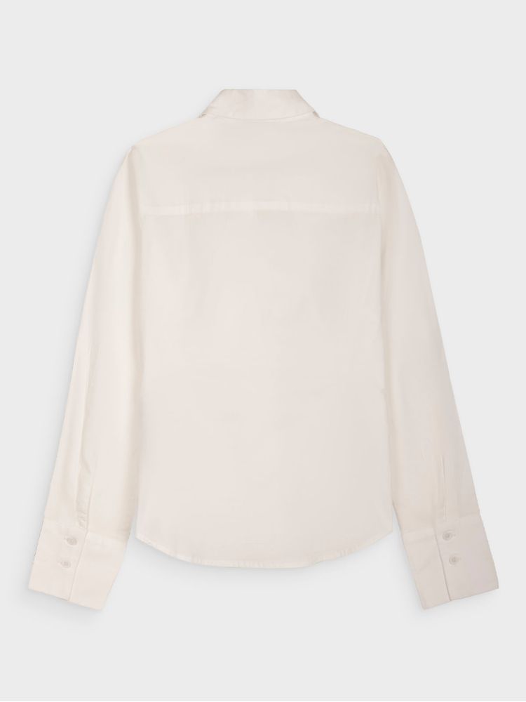 Camisa Clásica Unicolor para Mujer 40943