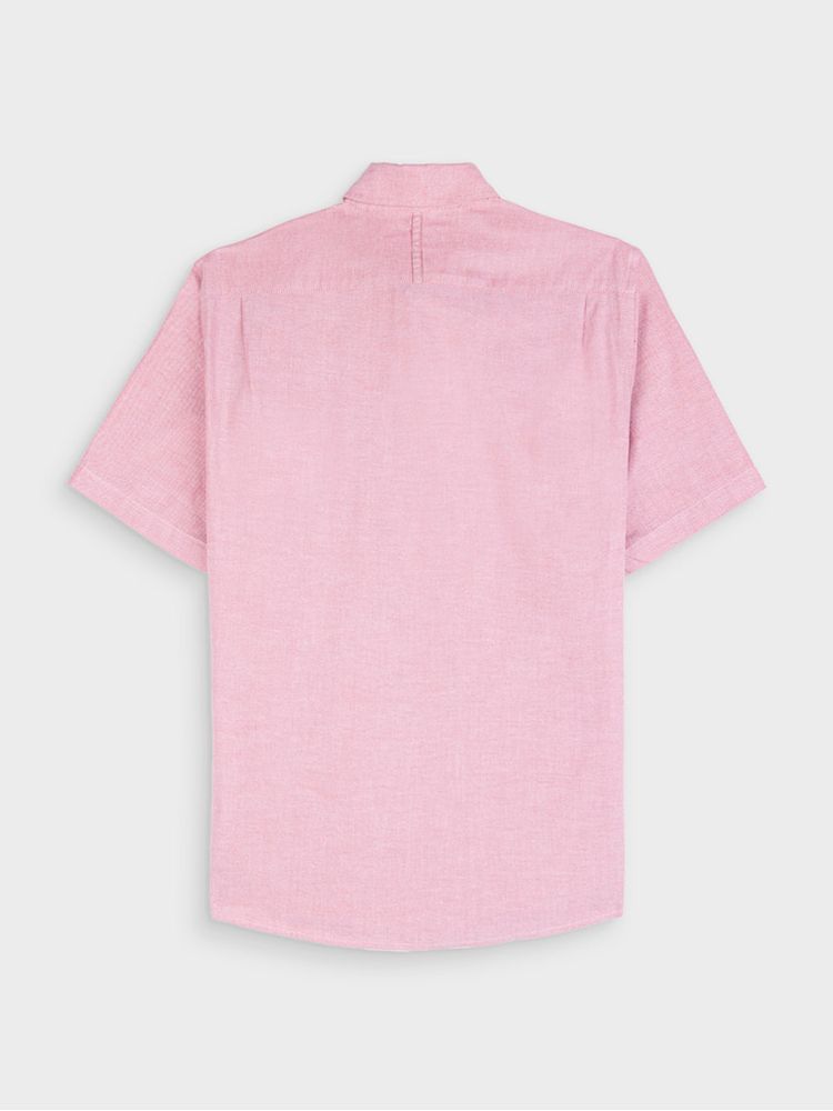 Camisa Unicolor Manga Corta para Hombre 36352