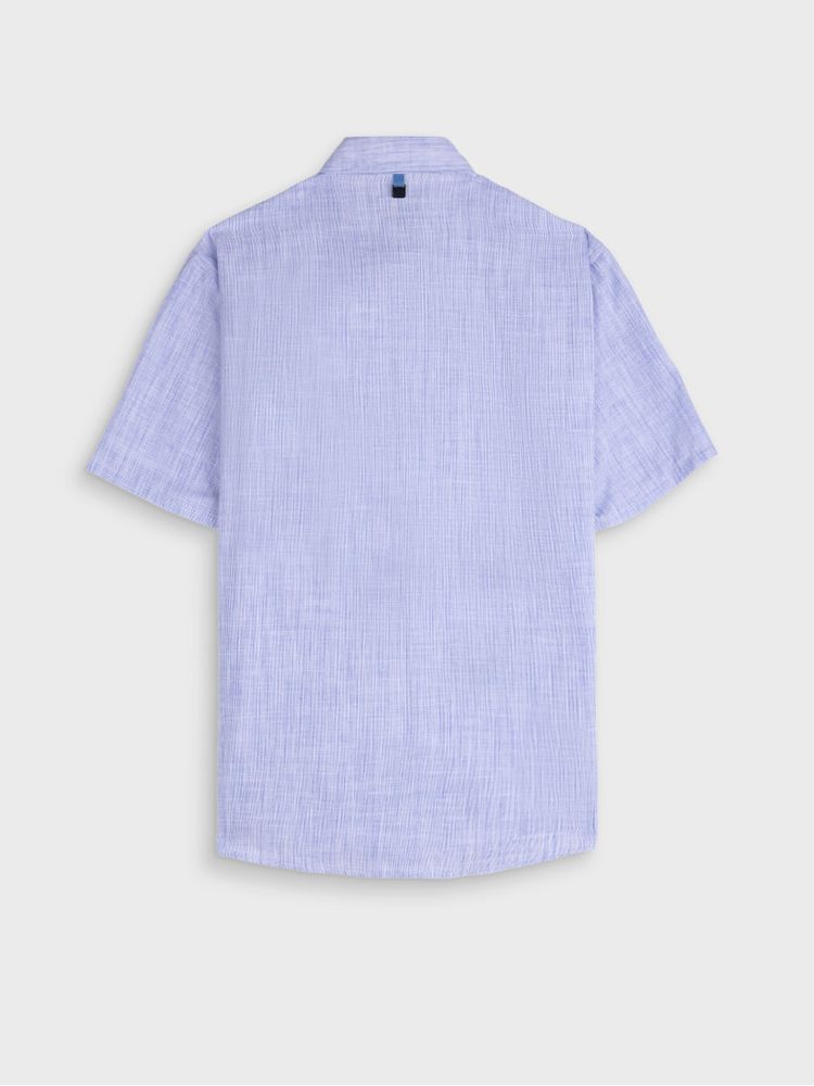 Camisa Manga Corta Unicolor para Hombre 02966
