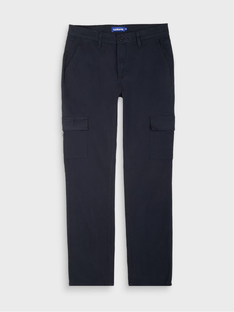 Pantalón Cargo Unicolor para Hombre 13206