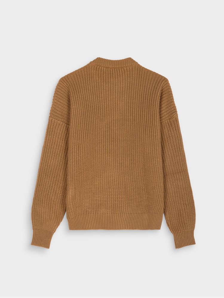 Suéter Unicolor con Flecos en Frente para Mujer 40795