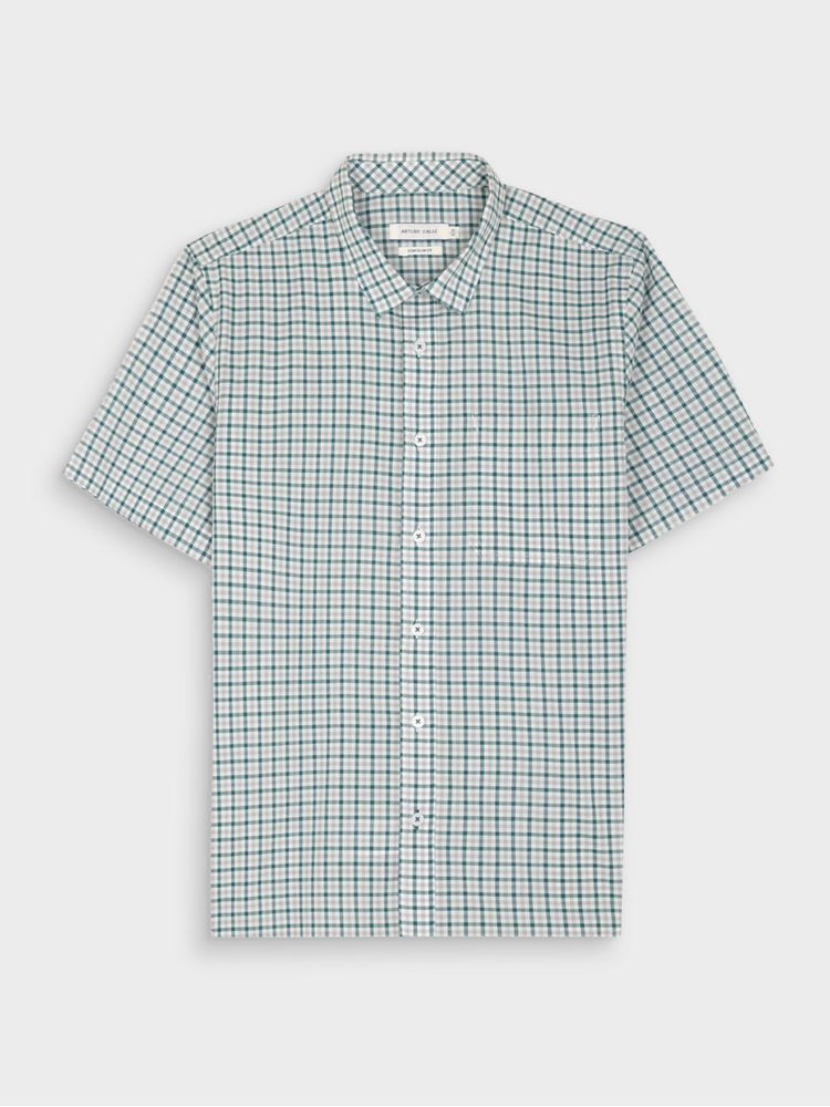 Camisa Cuadros Manga Corta para Hombre 38728