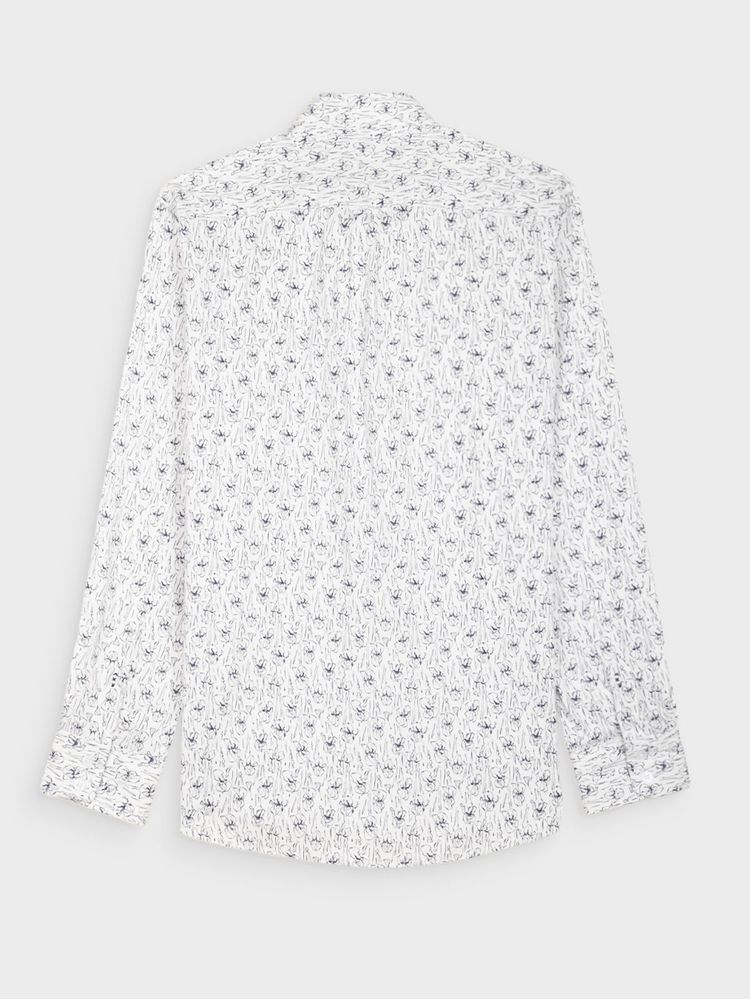 Camisa Estampada Manga Larga para Hombre 35157