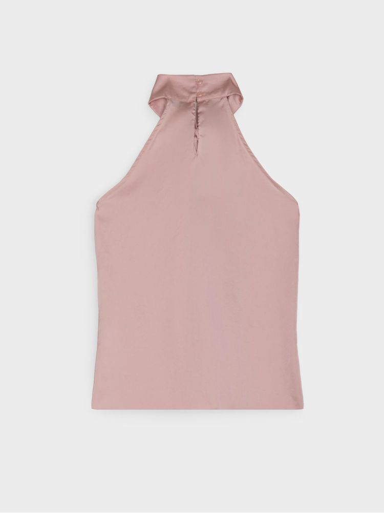 Blusa Unicolor Cuello Halter para Mujer 40922