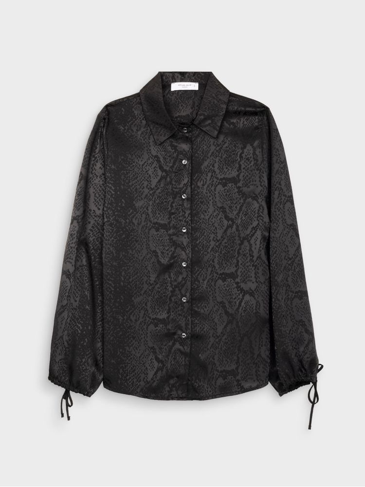 Blusa Unicolor Manga Larga para Mujer 40929