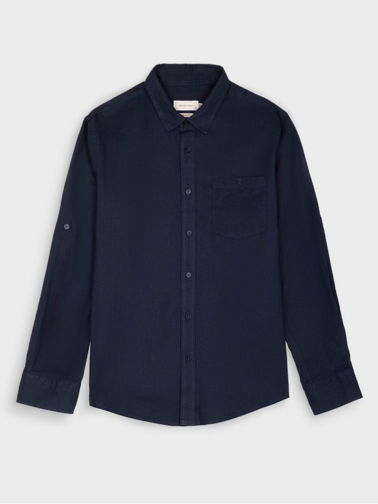 Camisa Lino Manga Larga para Hombre 42225
