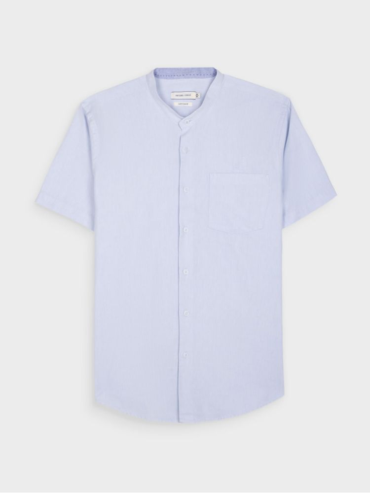 Camisa Unicolor Manga Corta para Hombre 42377