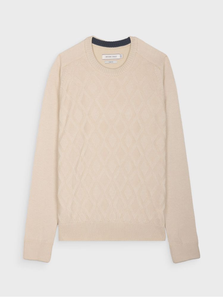 Suéter Tejido Cuello Redondo para Hombre 37827