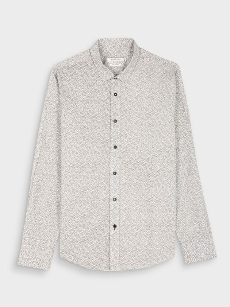 Camisa Estampada Manga Larga para Hombre 37971