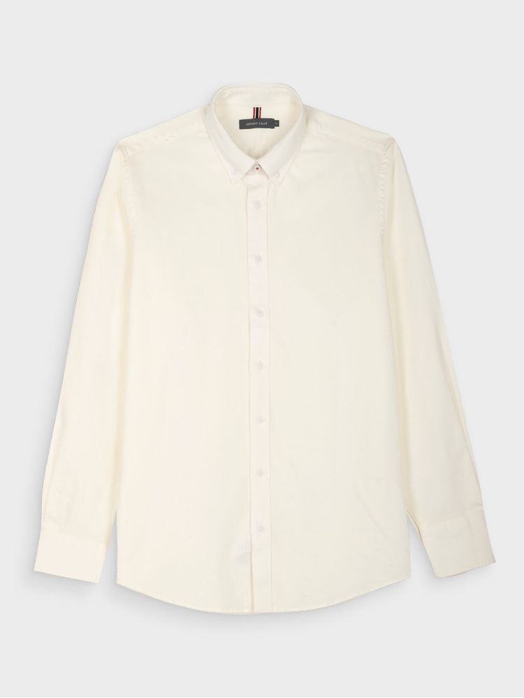 Camisa Unicolor Manga Larga para Hombre 38633
