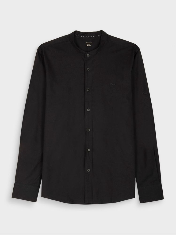 Camisa Unicolor Manga Larga para Hombre 42521