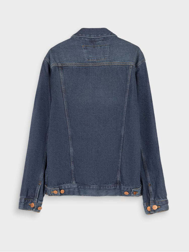 Chaqueta de Jean en Lavado Azul Oscuro 37695
