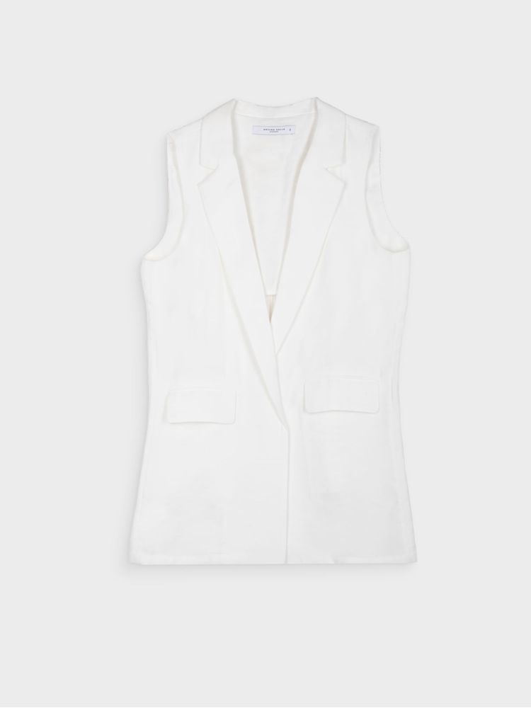 Chaleco Largo Unicolor para Mujer 40907