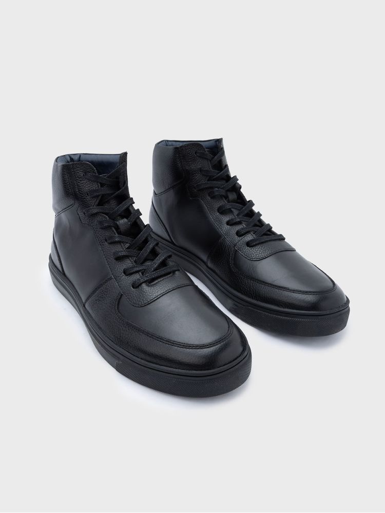 Bota Casual con Suela de Caja Deportiva Y Contraste de Texturas 38651