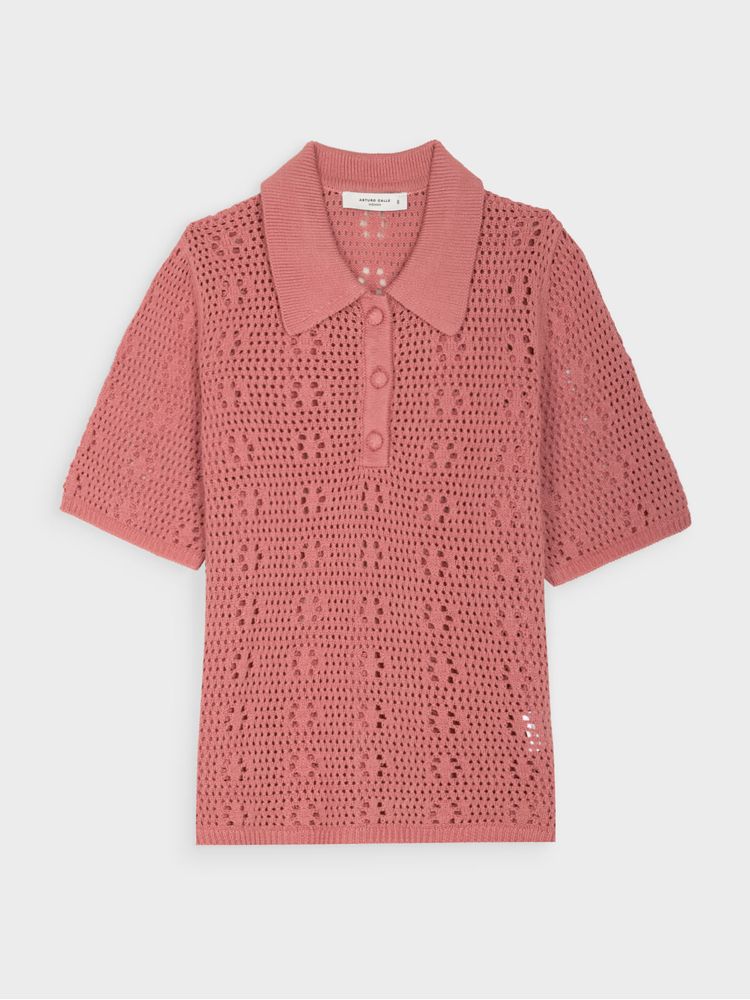 Camiseta Tejida Manga Corta para Mujer 39004