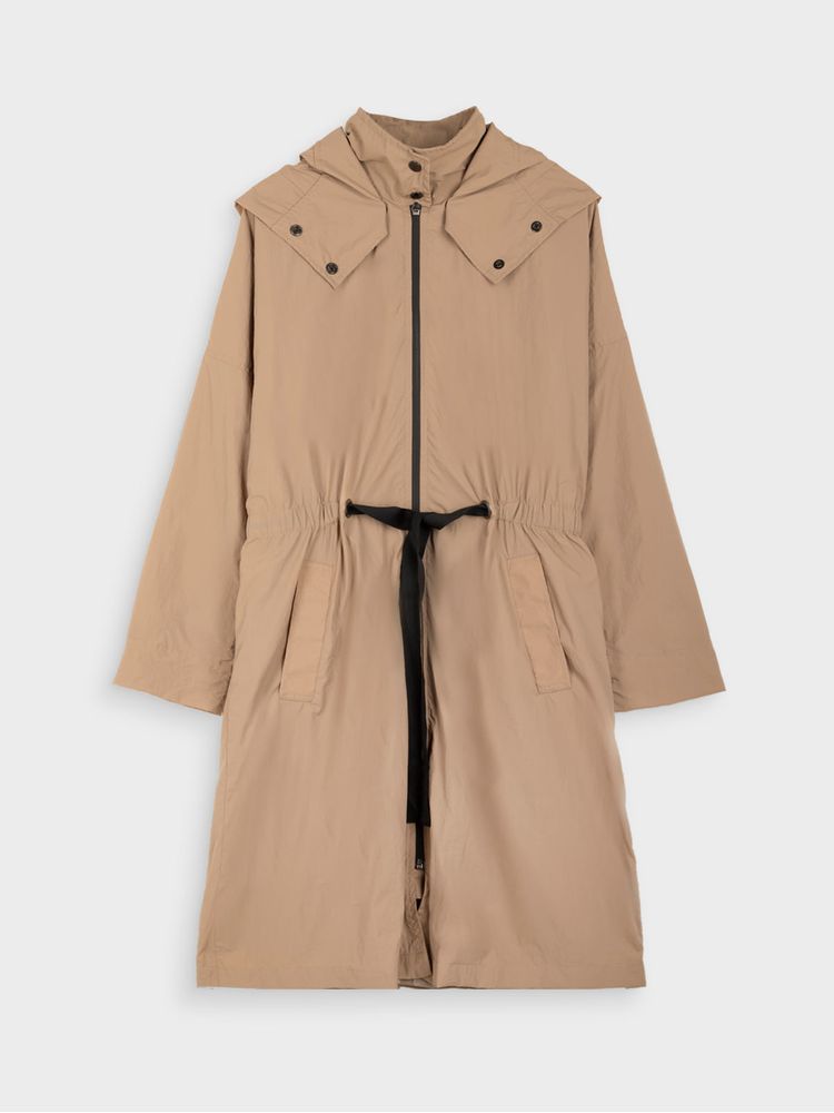 Chaqueta Larga Unicolor para Mujer 42448
