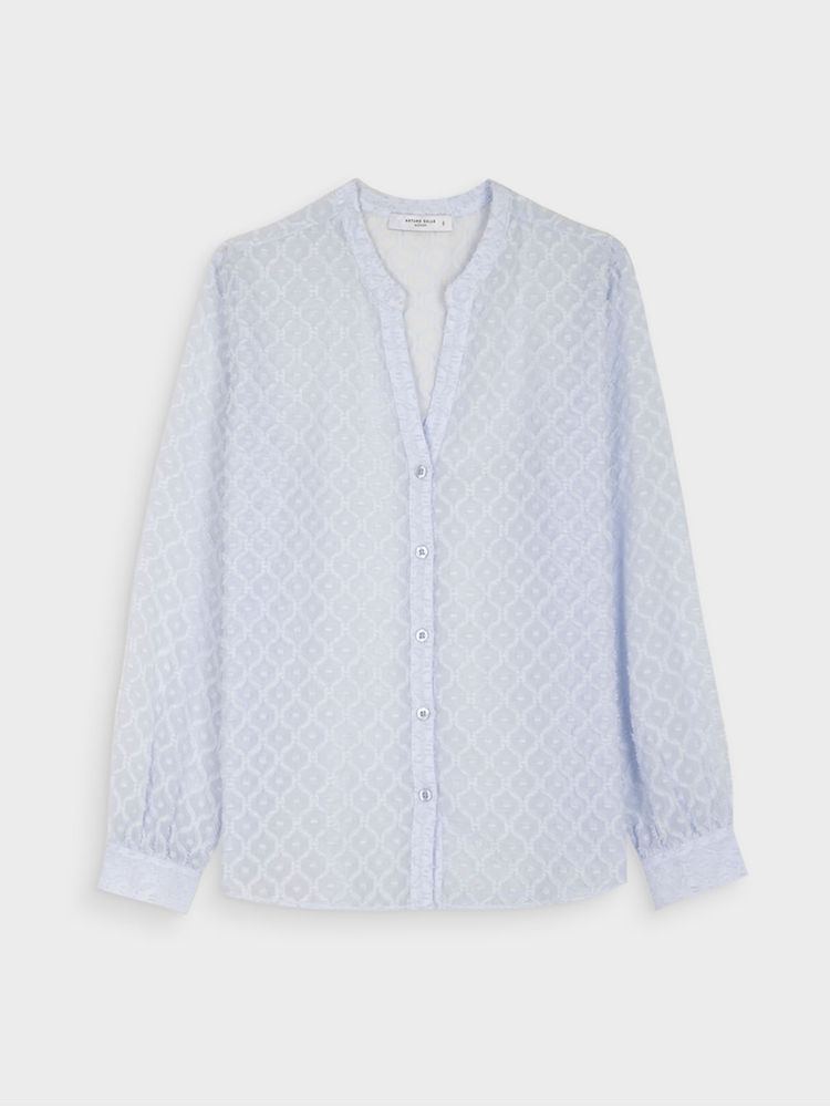 Blusa Manga Larga Unicolor para Mujer 42430